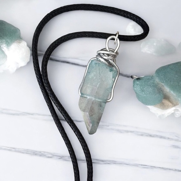 5 For $25💫Sea Mist Quartz Pendant - Picture 3 of 3